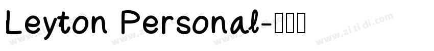 Leyton Personal字体转换